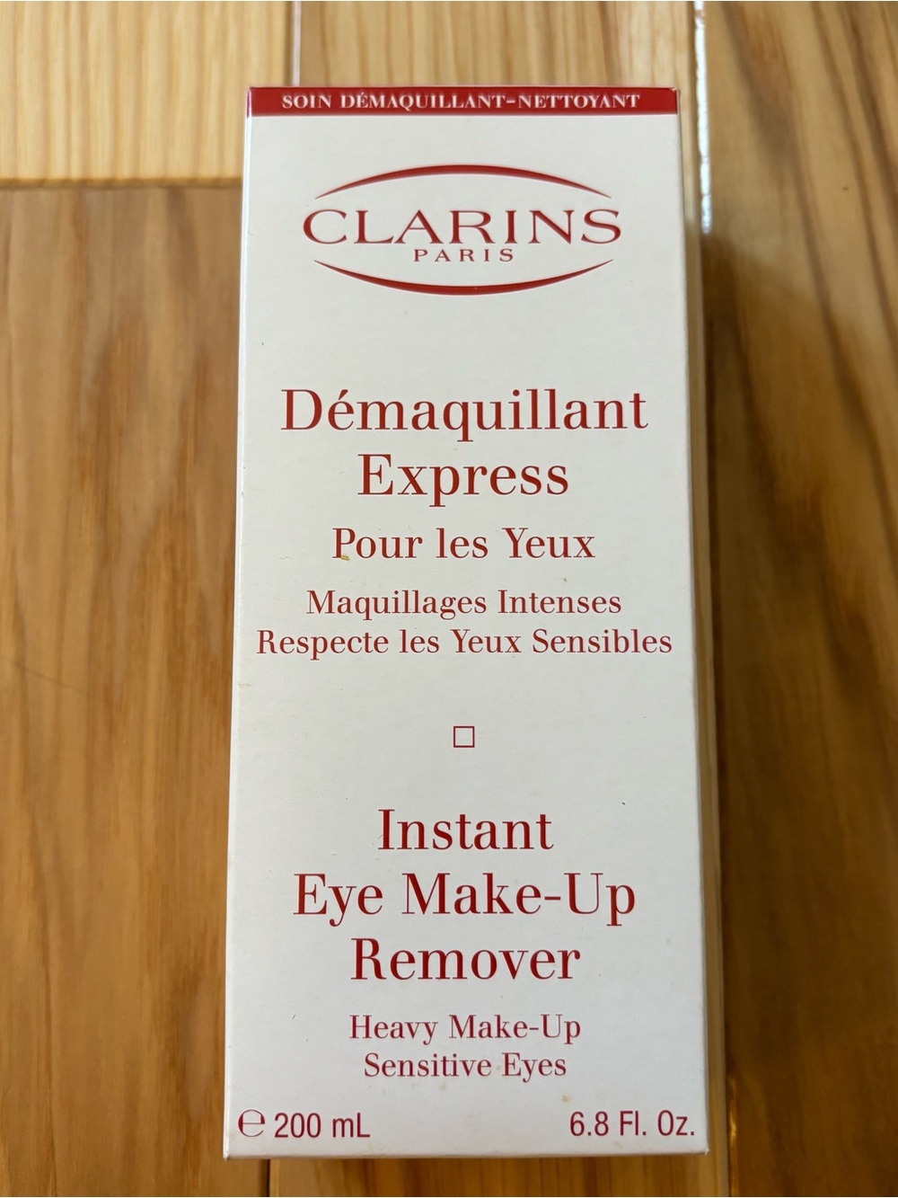 NEW Clarins Instant Eye Make-up Remover Sensitive Eyes Salon Size 6.8 Fl Oz